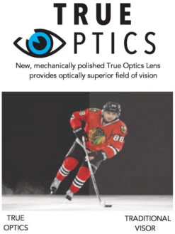 Bauer Pro Straight Visor - Clear, Medium 12 Bauer Pro Straight Visor - Clear, Medium -Hockey Sports Store 1050370 6556