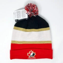 Nike + Team Canada Striped Pom Beanie