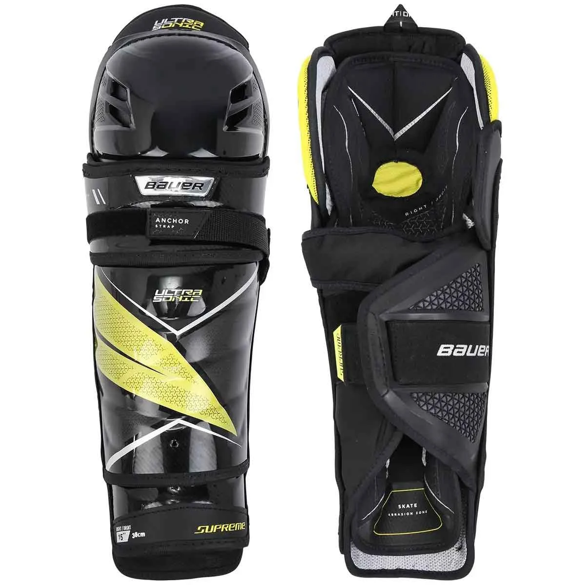 Bauer S21 Supreme Ultrasonic Ice Hockey Shin Guards - Intermediate 3 Bauer S21 Supreme Ultrasonic Ice Hockey Shin Guards - Intermediate