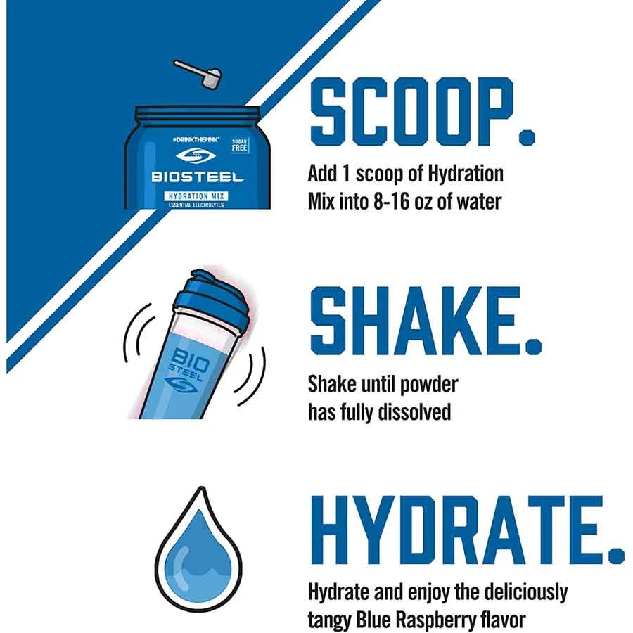 Biosteel High Performance Sports Mix - Blue Raspberry, 315g 5 Biosteel High Performance Sports Mix - Blue Raspberry, 315g - Image 3