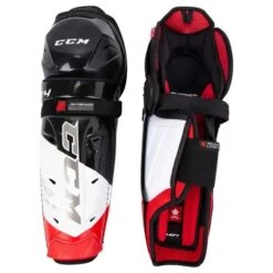CCM Jetspeed FT4 Ice Hockey Shin Guards - Junior