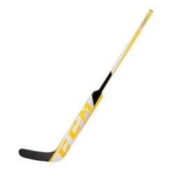 CCM S21 Extreme Flex E5.9 Ice Hockey Goalie Stick - Senior -Hockey Sports Store ccm s21 extreme flex e5 9 ice hockey goalie stick white gold