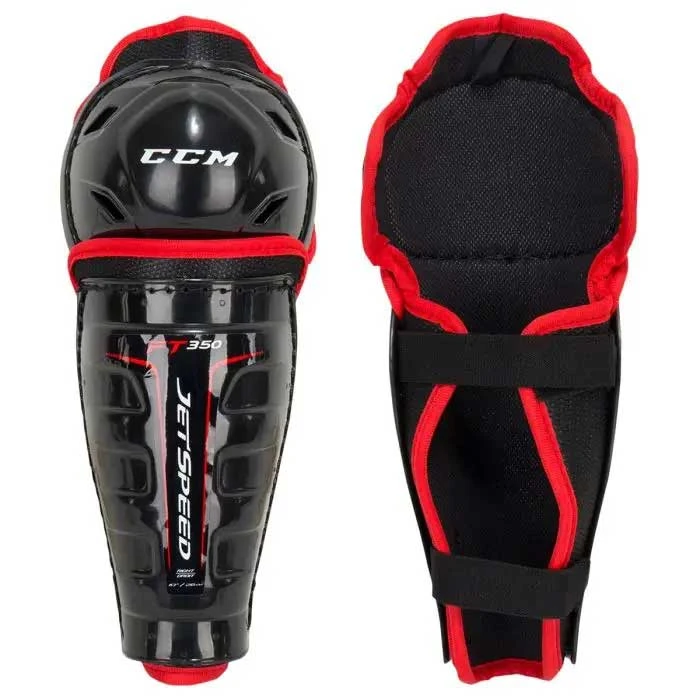 CCM Jetspeed FT350 Ice Hockey Shin Guards - Youth 3 CCM Jetspeed FT350 Ice Hockey Shin Guards - Youth