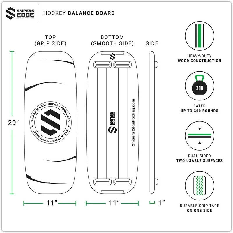 Snipers Edge Hockey Balance Board 6 Snipers Edge Hockey Balance Board - Image 4